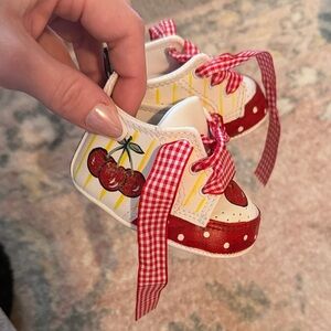 Cherry Themed Lil Tootsies Baby Shoes